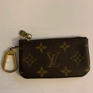 Authentic Louis Vuitton Key Pouch Monogram cles